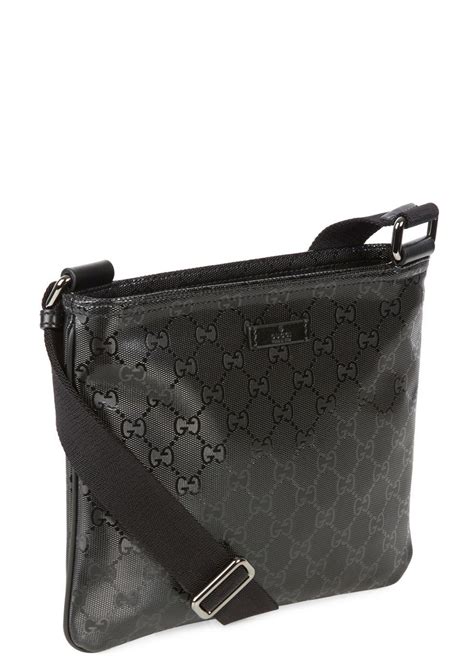 gucci mens black pouch